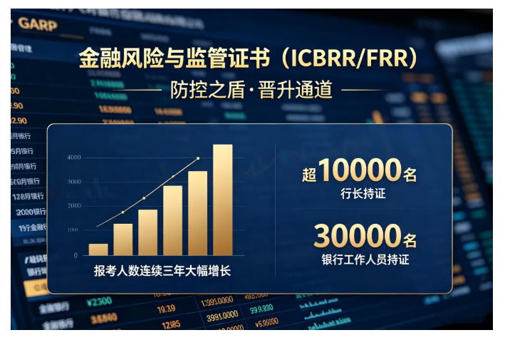 三年考生数据曝光!人社部注册ICBRR/FRR证书领跑金融人报考热潮 三年考生数据曝光!人社部注册ICBRR/FRR证书领跑金融人报考热潮